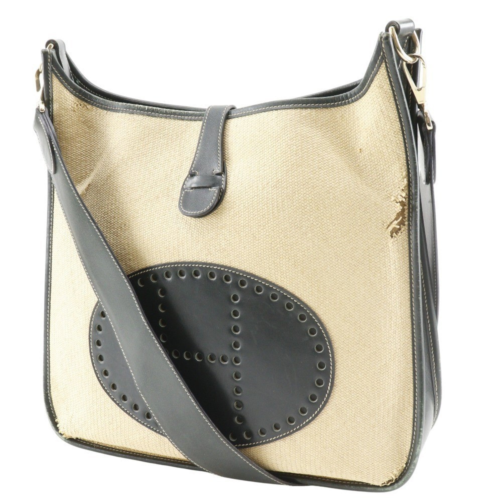 Evelyne Bag Gen I Toile and Leather PM