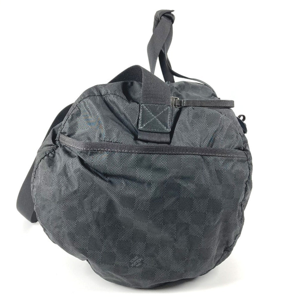 Louis Vuitton Black Damier Canvas Boston Bag Shoulder Bag (Pre-Owned)