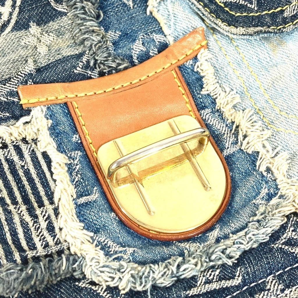 Louis Vuitton Monogram Denim Blue Monogram Denim Messenger Bag Shoulder Bag (Pre-Owned)