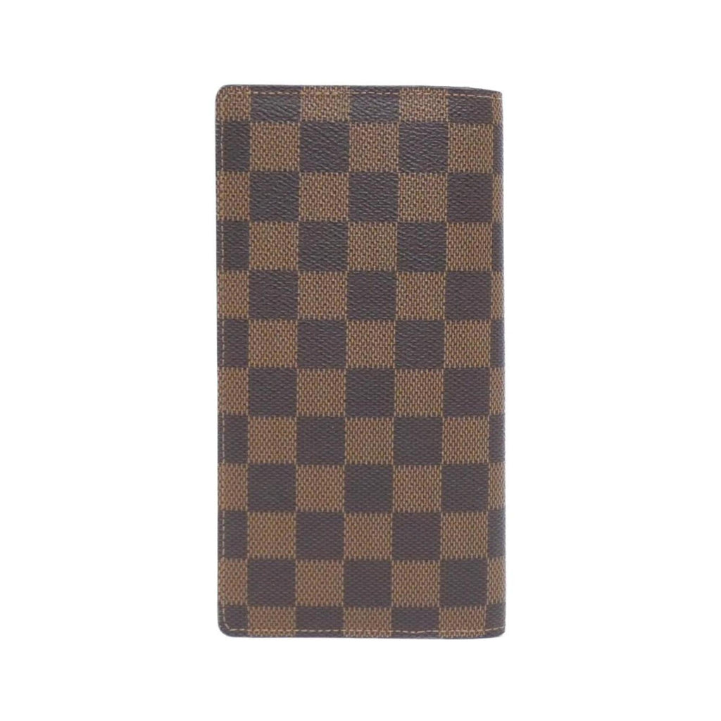 Louis Vuitton Brown Coated Canvas Long Wallet (Bi-Fold) (Pre-Owned)