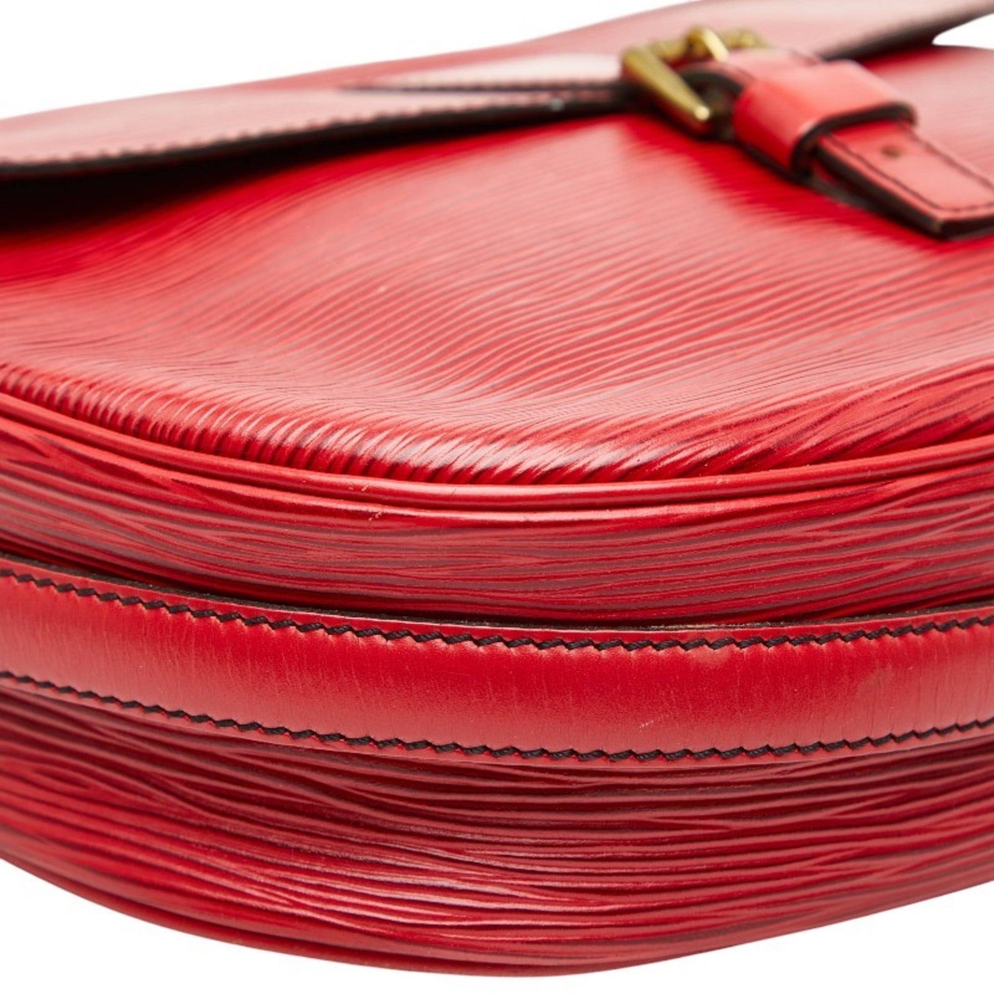 Louis Vuitton Castilian Red Leather Shoulder Bag (Pre-Owned)