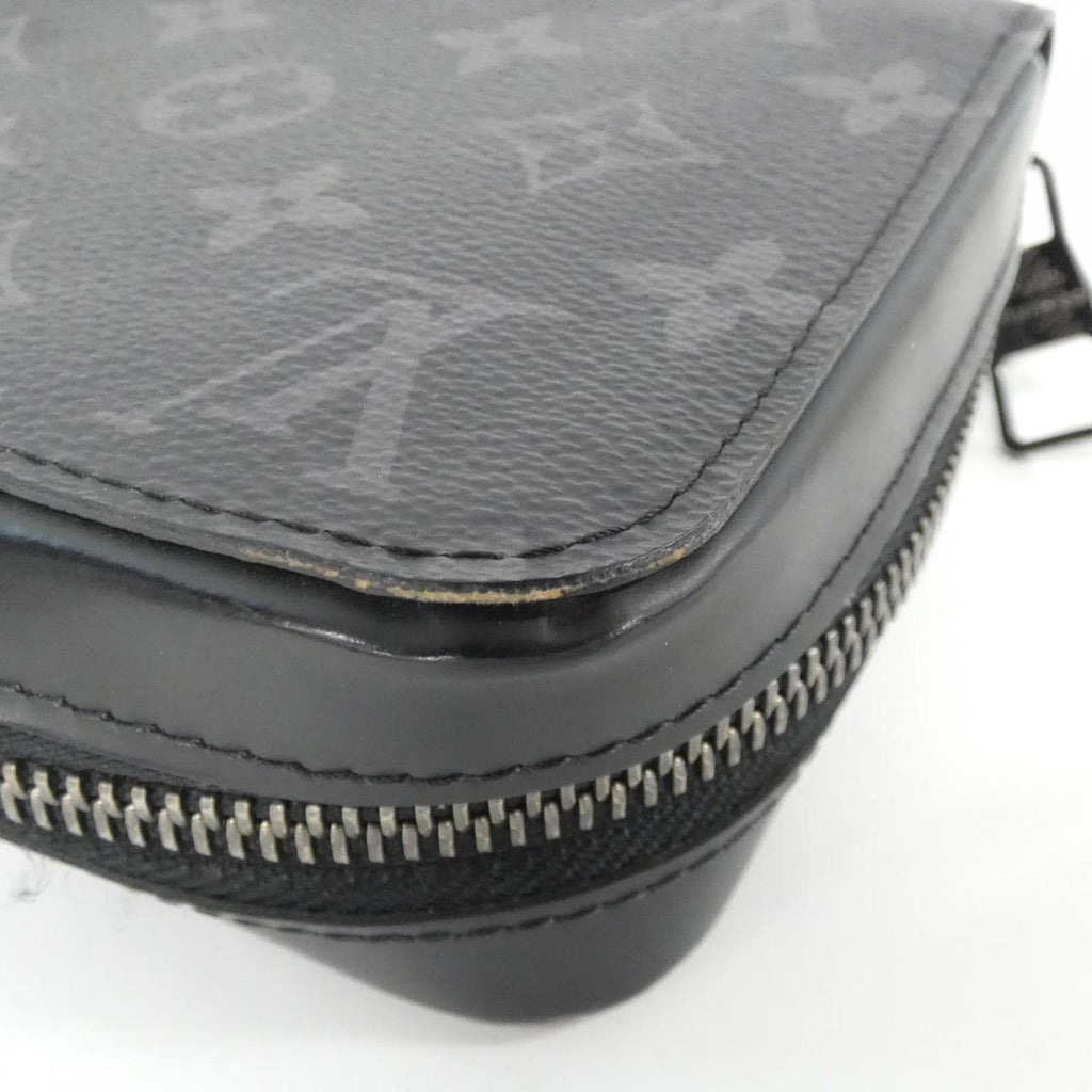 Louis Vuitton Black Coated Canvas Long Wallet (Bi-Fold) (Pre-Owned)