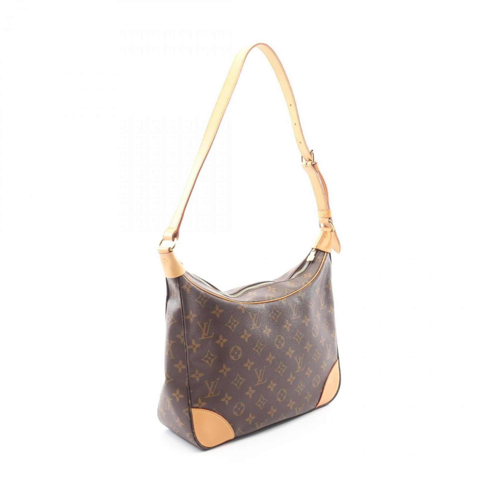 Louis Vuitton Brown Monogram Coated Canvas Leather Shoulder Bag (Pre-Owned)