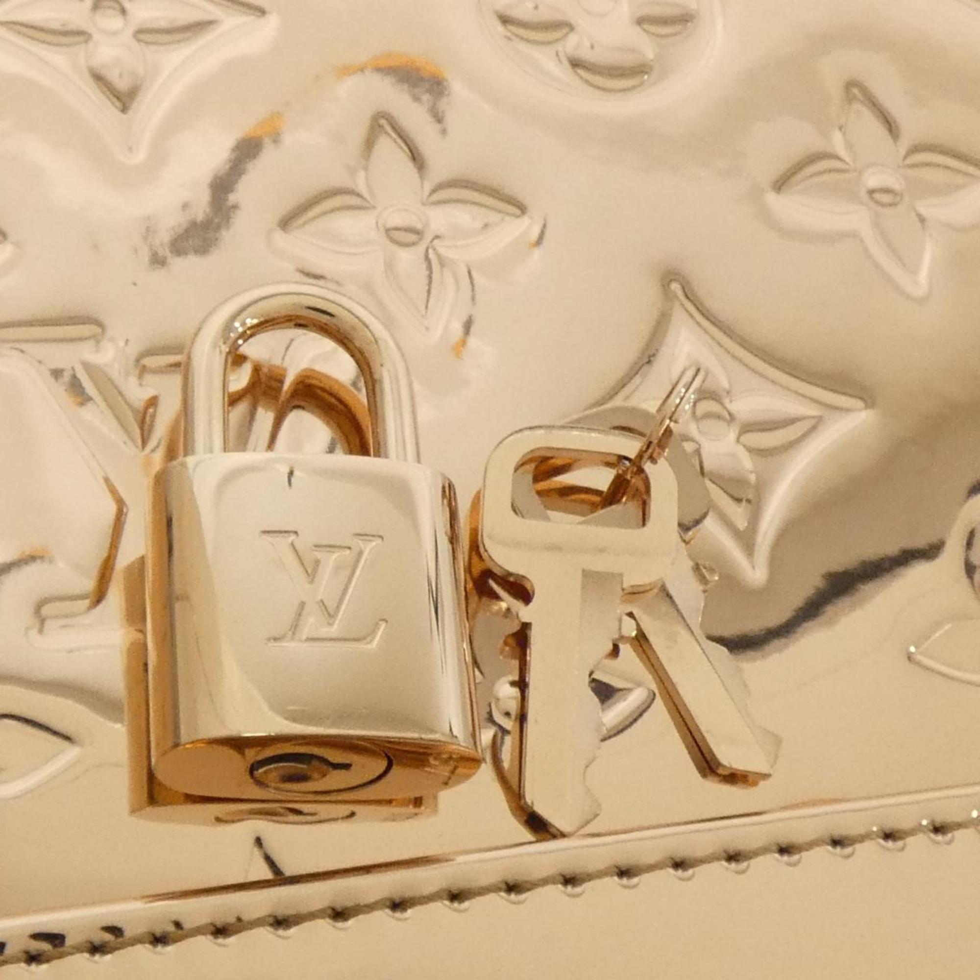 Louis Vuitton Monogram Miroir Rose Gold Leather Handbag (Pre-Owned)