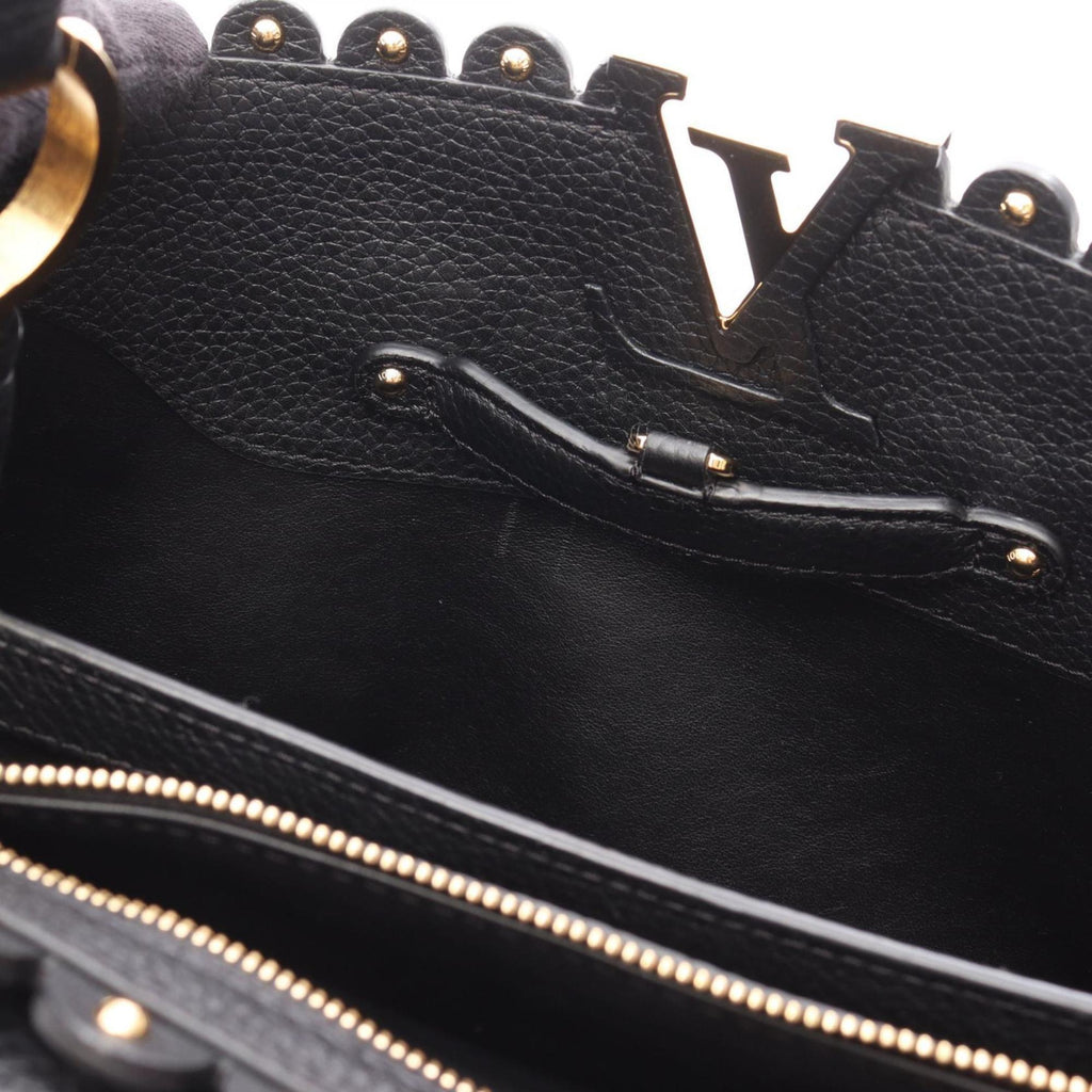 Louis Vuitton Black Noir Leather Handbag (Pre-Owned)