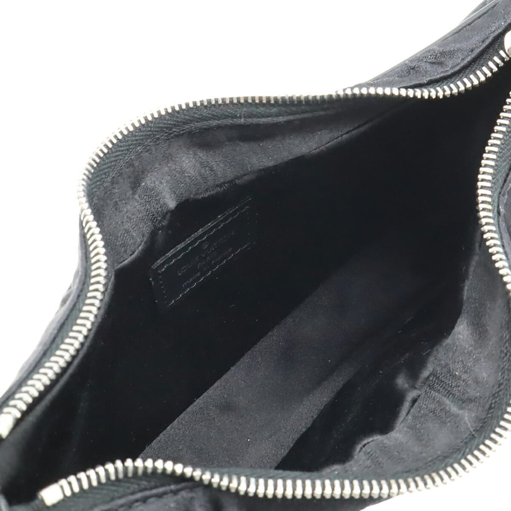 Louis Vuitton Noir Monogram Satin Leather Pouch (Pre-Owned)