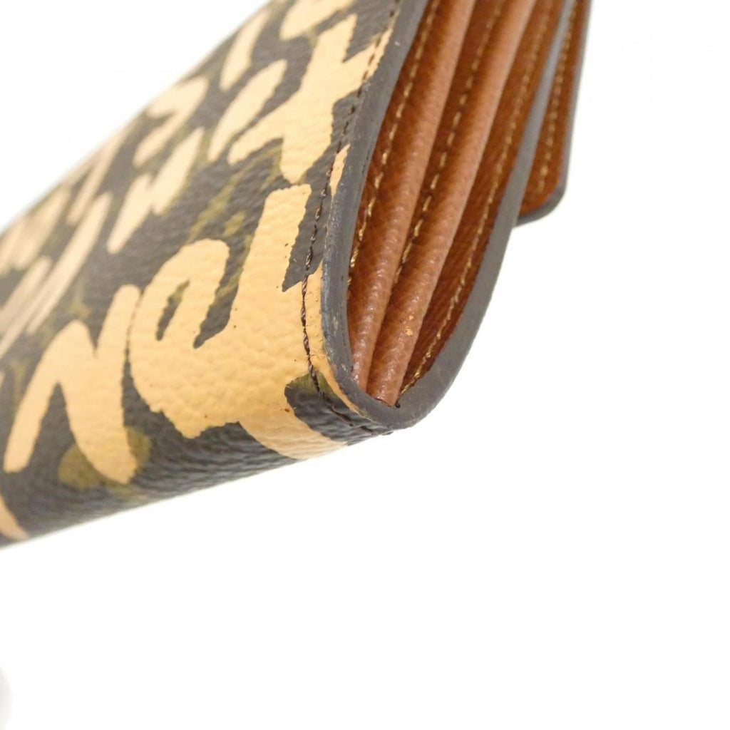 Louis Vuitton Brown Coated Canvas Long Wallet (Bi-Fold) (Pre-Owned)