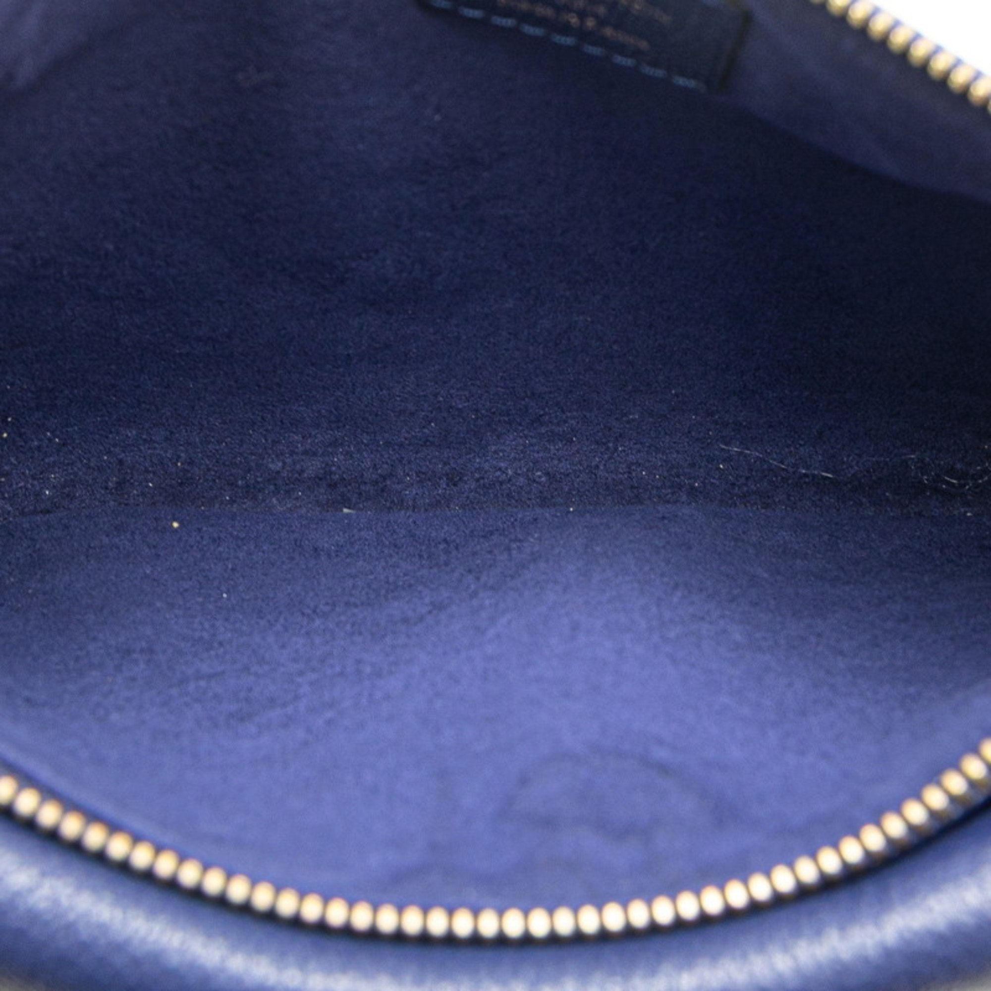 Louis Vuitton Blue Leather Shoulder Bag (Pre-Owned)