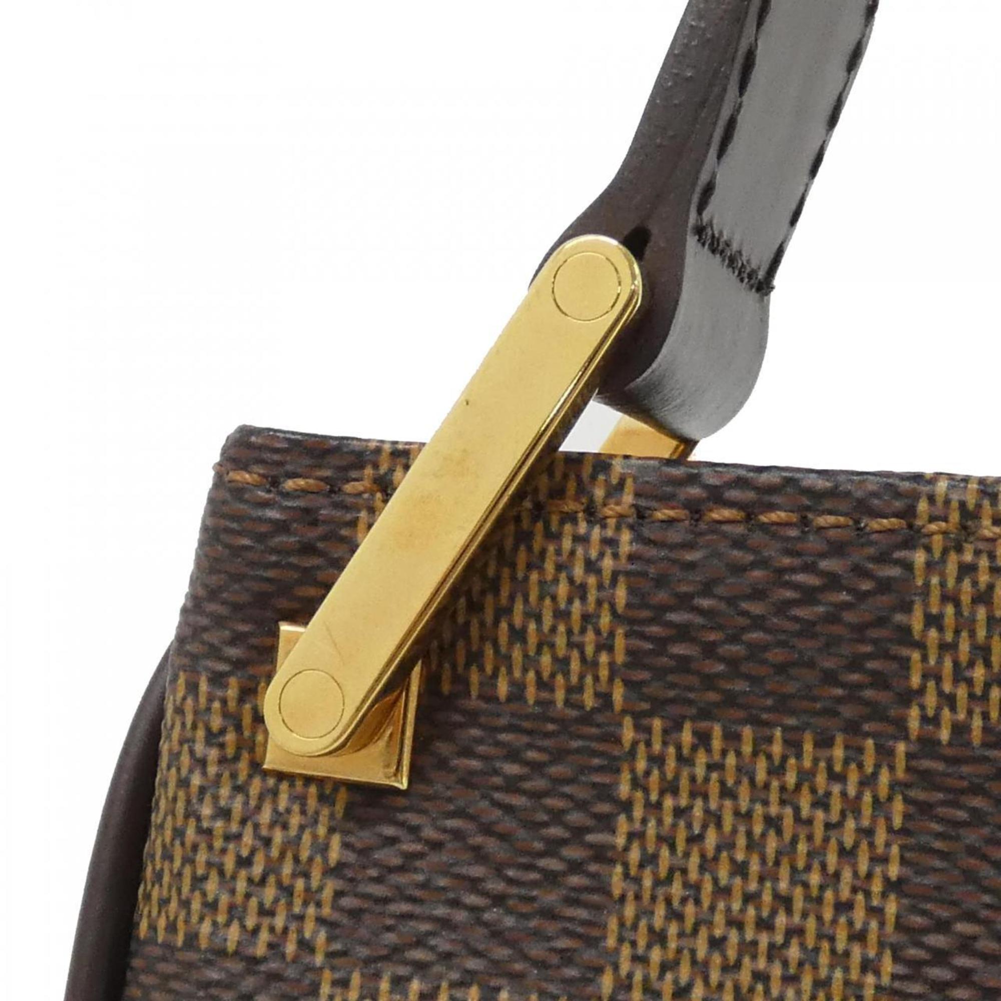 Louis Vuitton Damier Damier Canvas Ebene Damier Canvas Shoulder Bag (Pre-Owned)