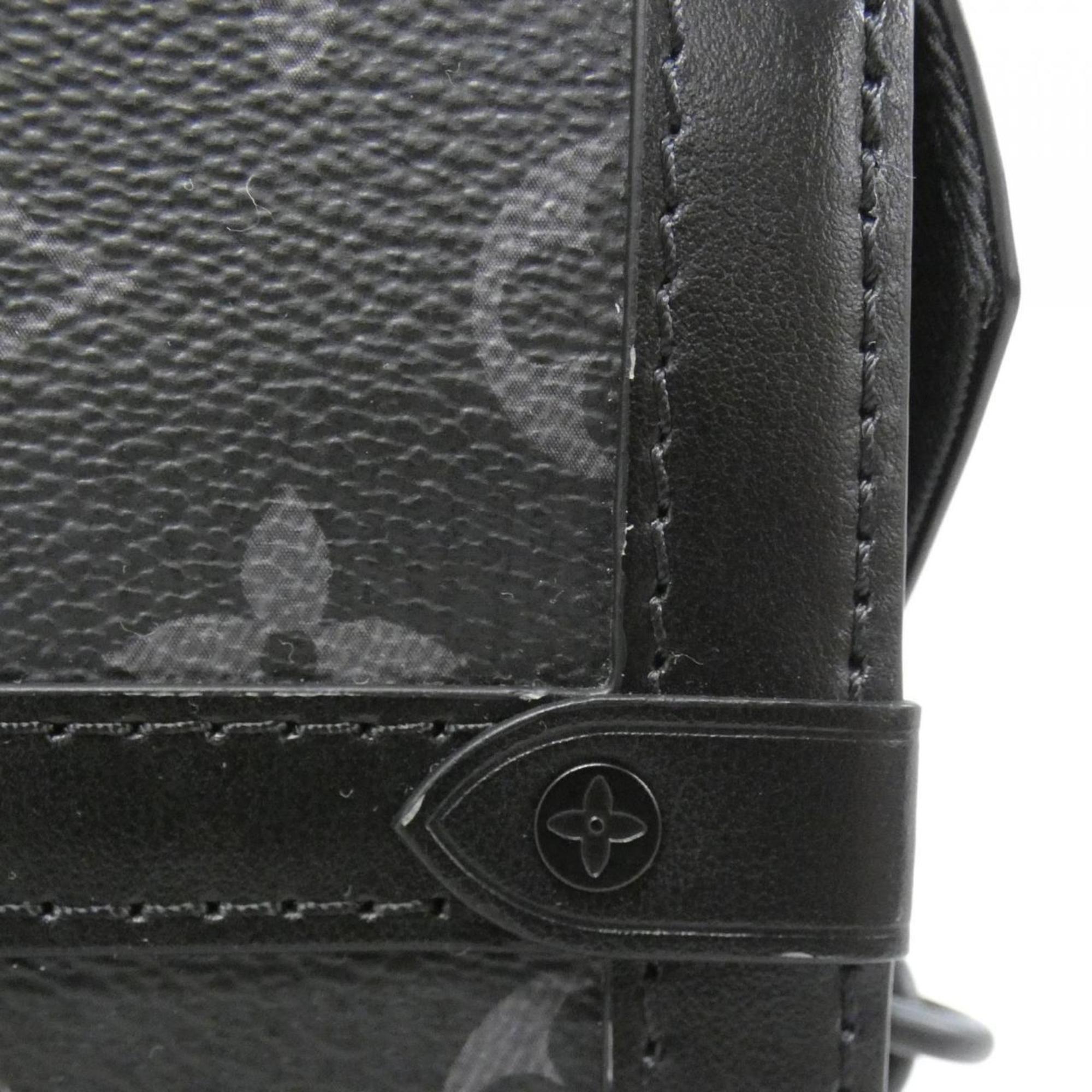 Louis Vuitton Black Coated Canvas Shoulder Bag (Pre-Owned)