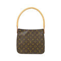 Louis Vuitton Marron Coated Canvas Shoulder Bag (Pre-Owned)