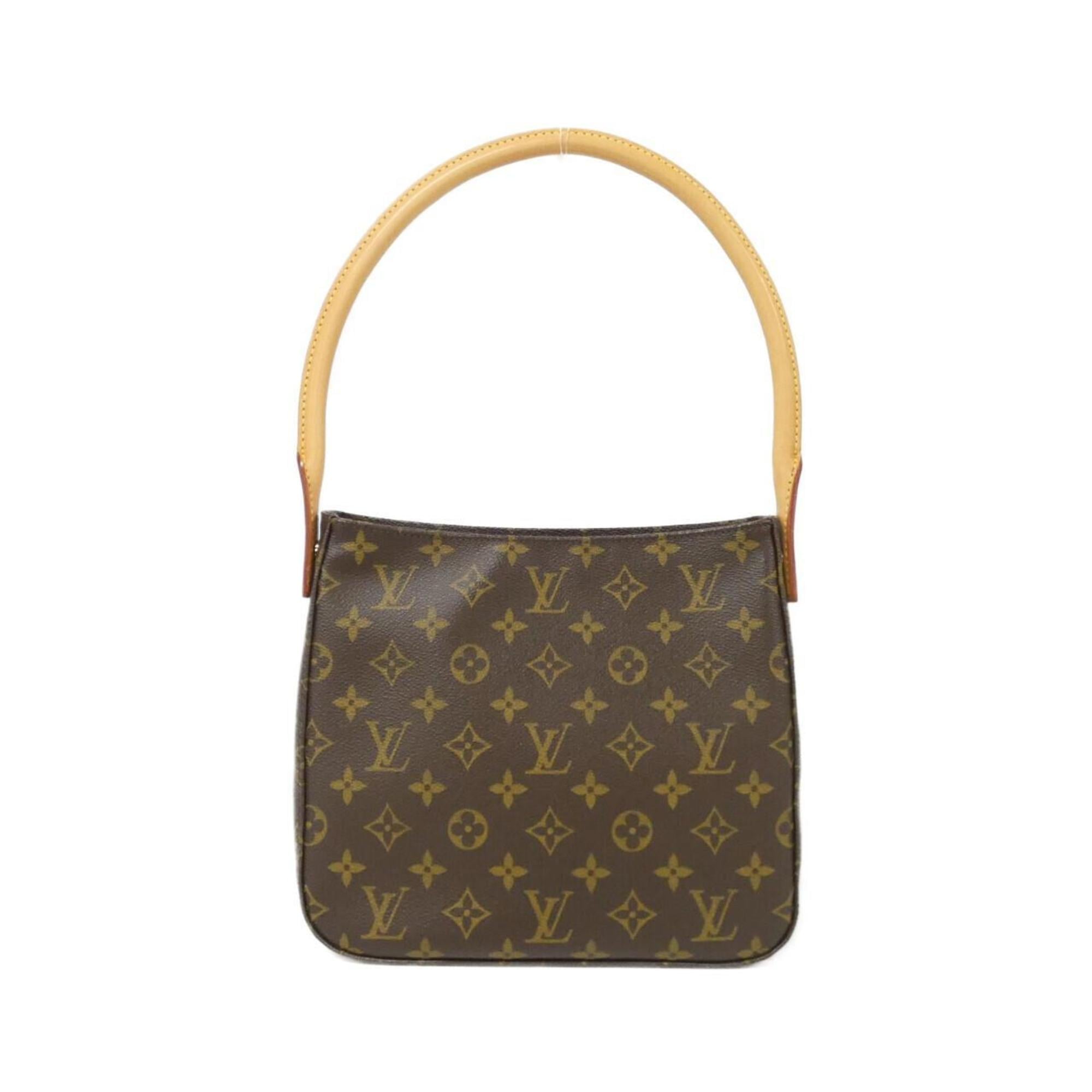 Louis Vuitton Marron Coated Canvas Shoulder Bag (Pre-Owned)