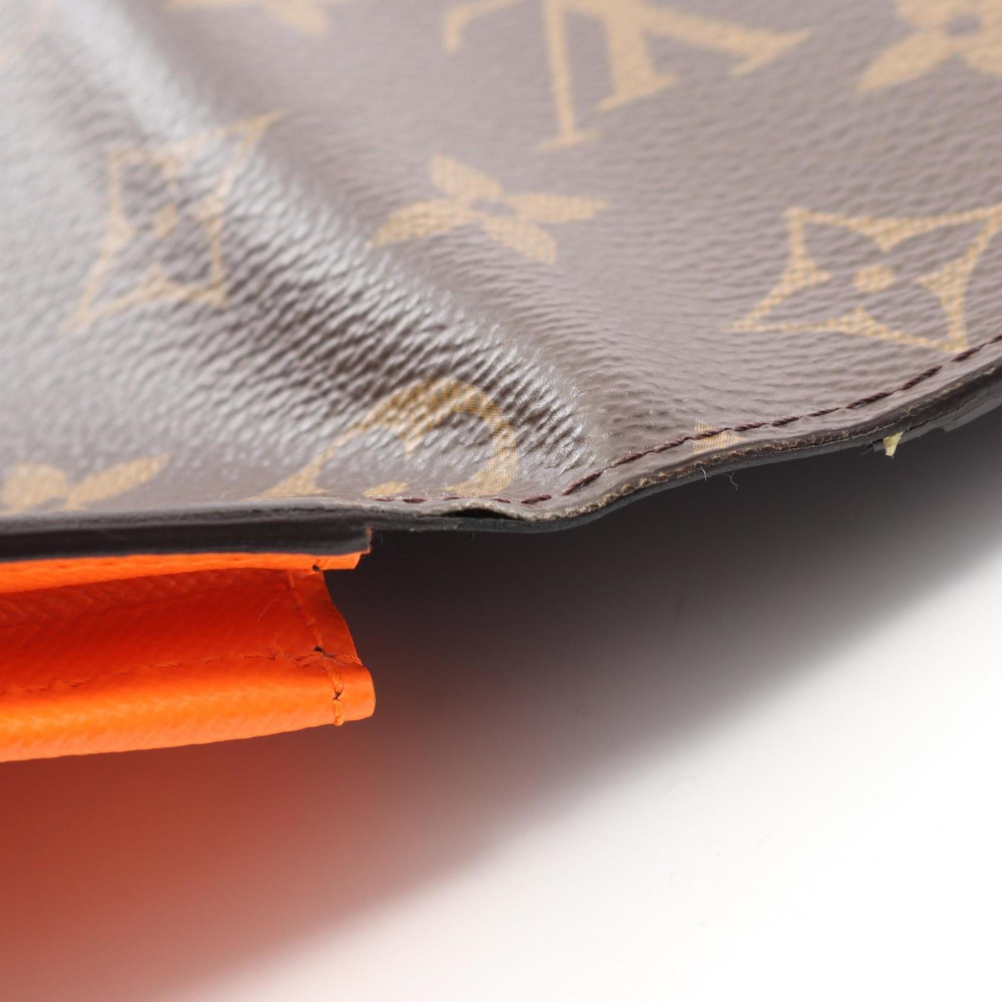 Louis Vuitton Brown Multi-Color Coated Canvas Long Wallet (Bi-Fold) (Pre-Owned)