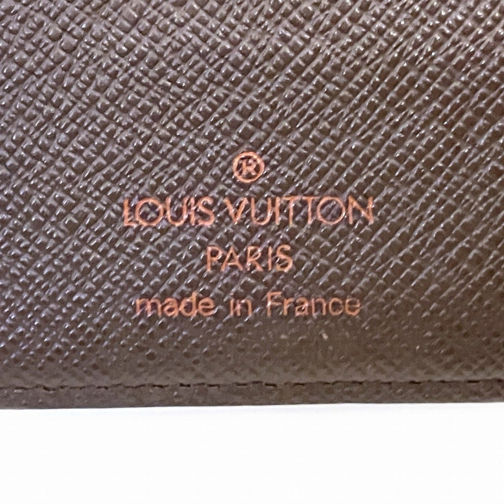 Louis Vuitton Monogram Brown Damier Canvas Damier Canvas Wallet (Bi-Fold) (Pre-Owned)