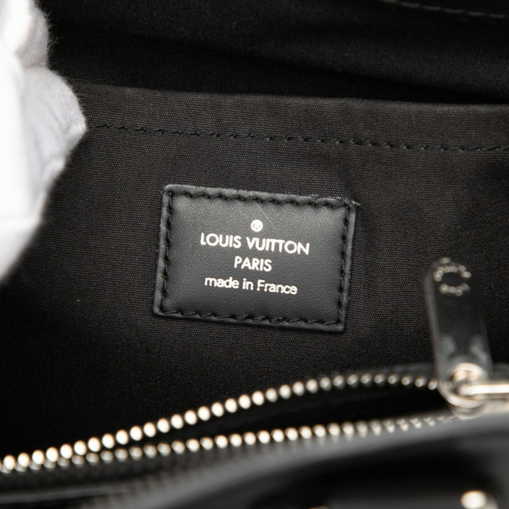 Louis Vuitton Black Noir Leather Handbag Tote Bag (Pre-Owned)
