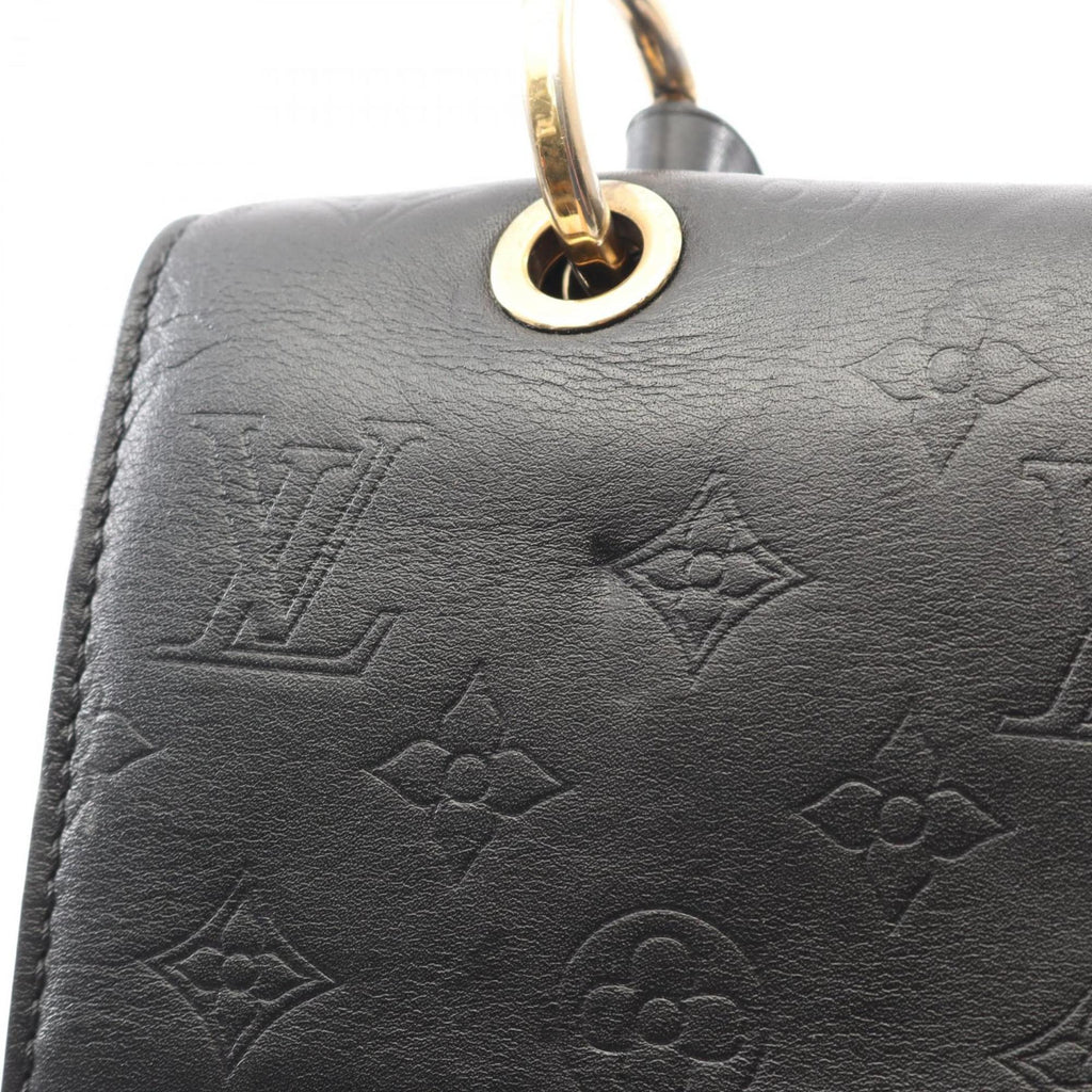 Louis Vuitton Black Leather Handbag (Pre-Owned)