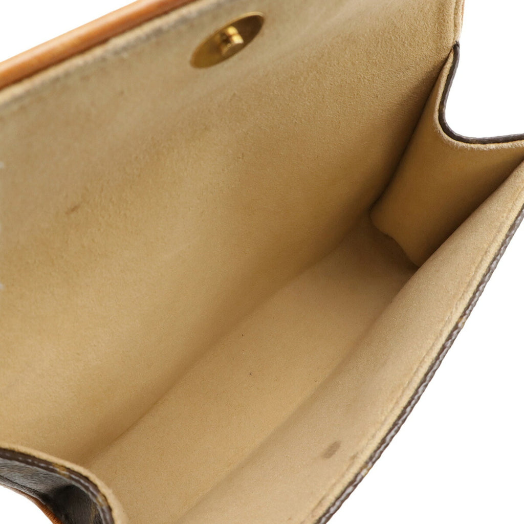 Louis Vuitton Brown Monogram White Monogram Clutch Bag Pochette Pouch (Pre-Owned)