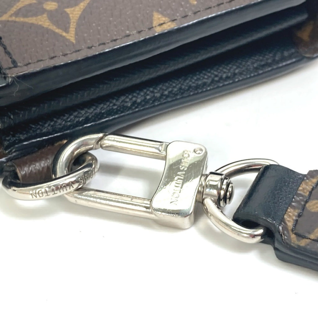 Louis Vuitton Monogram Macassar Black Brown Monogram Long Wallet (Bi-Fold) (Pre-Owned)