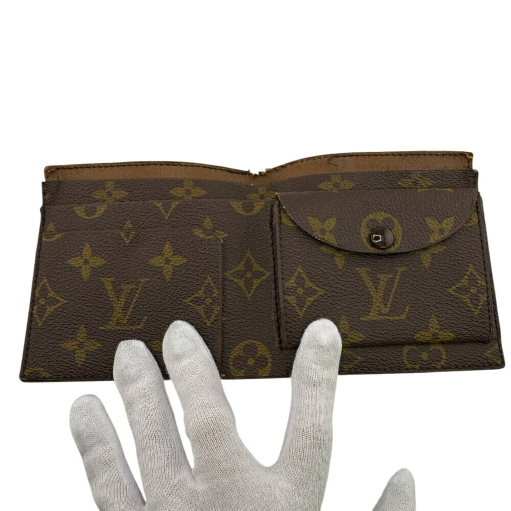 Louis Vuitton Brown Leather Wallet (Bi-Fold) (Pre-Owned)