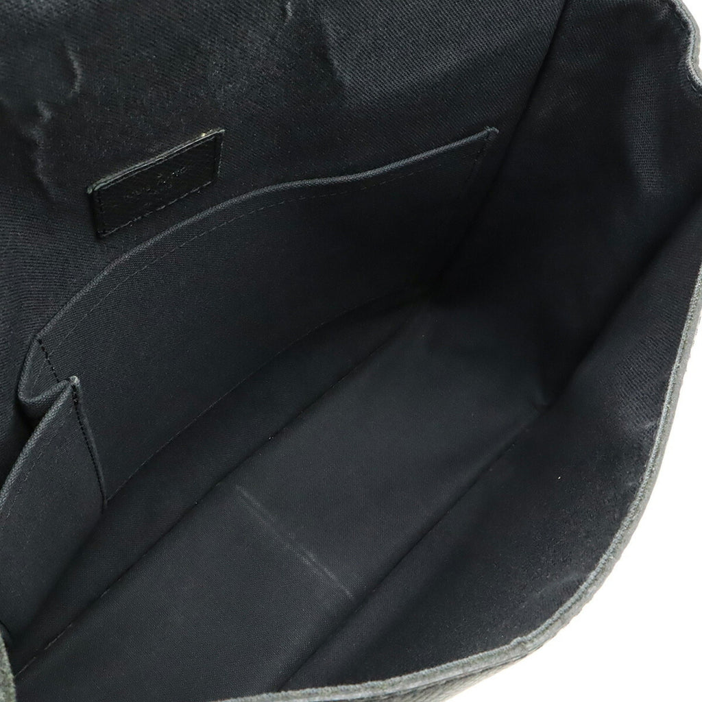 Louis Vuitton Ardoise Black Taiga Leather Shoulder Bag (Pre-Owned)