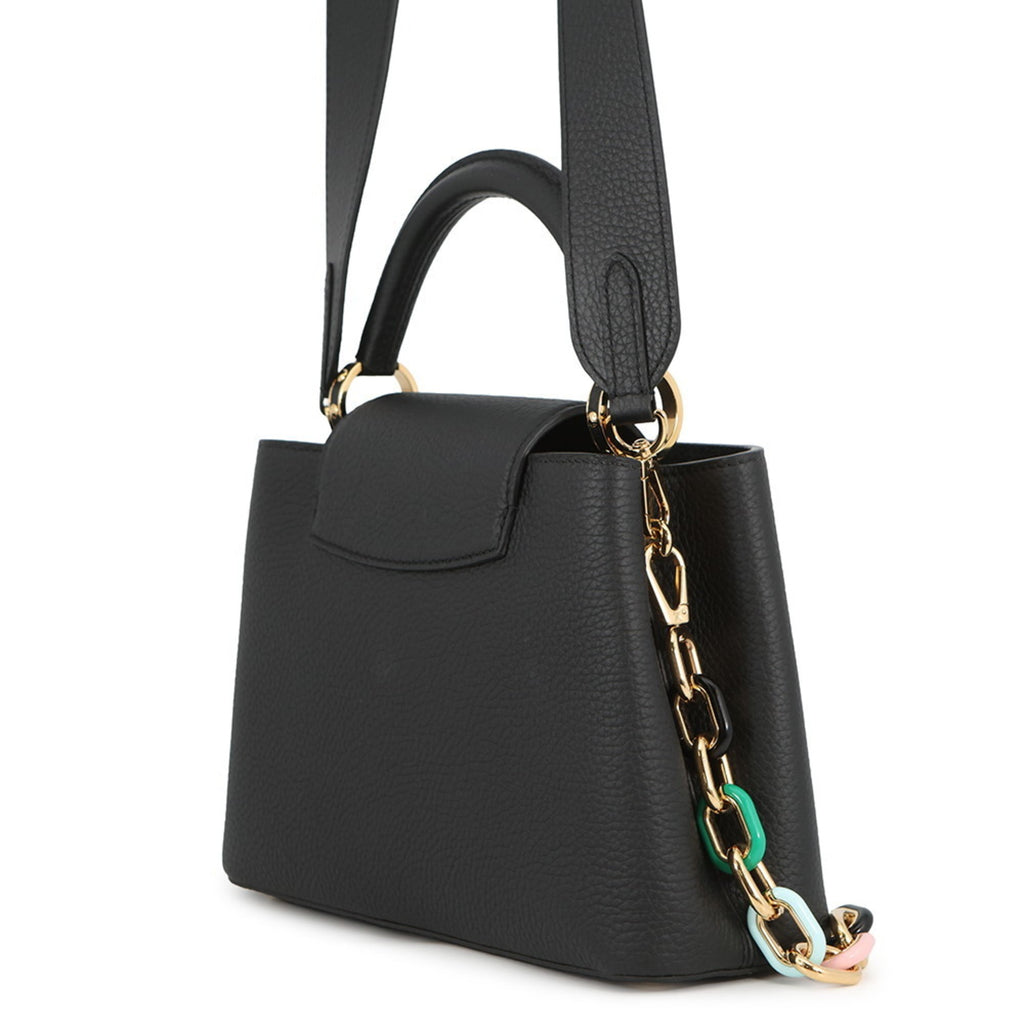 Louis Vuitton Black Noir Exotic Leather Handbag Shoulder Bag (Pre-Owned)