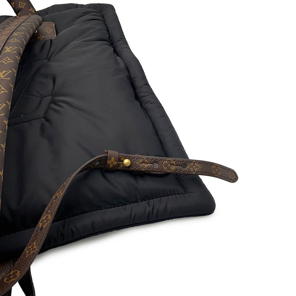 Louis Vuitton Noir Nylon Monogram Backpack (Pre-Owned)