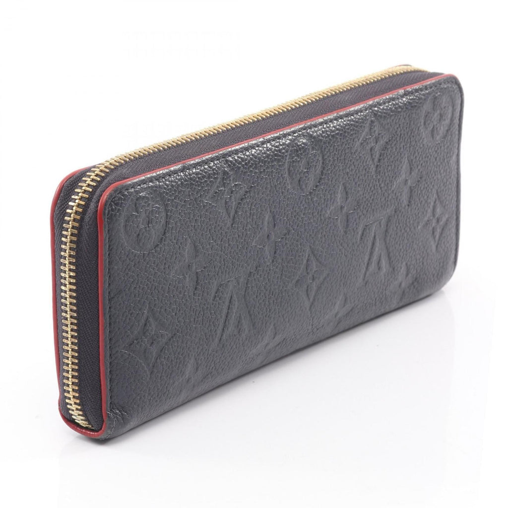 Louis Vuitton Marine Rouge Navy Monogram Empreinte Long Wallet (Bi-Fold) (Pre-Owned)