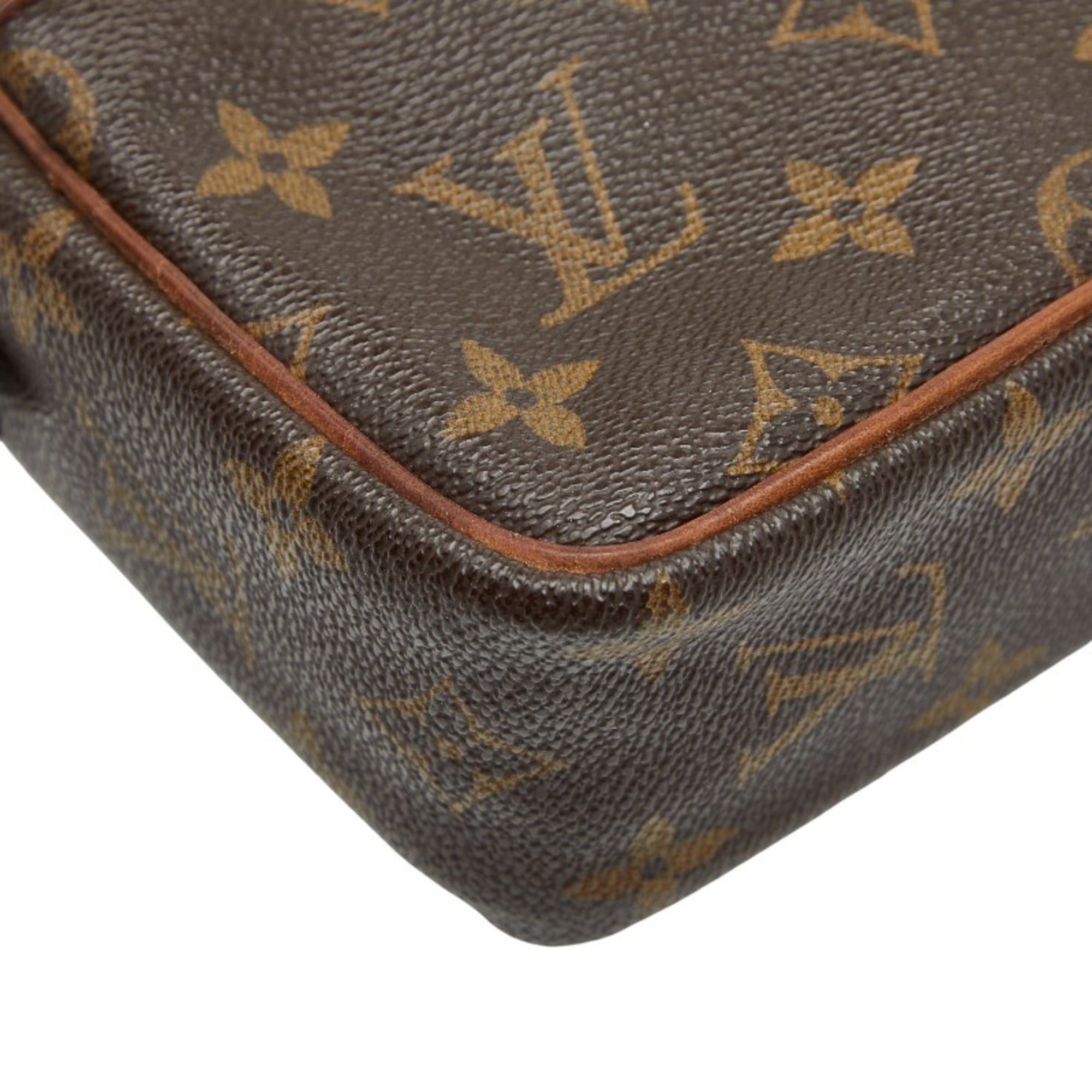 Louis Vuitton Brown Pvc Leather Briefcase (Pre-Owned)