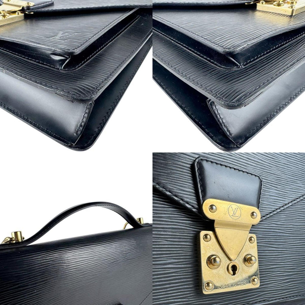 Louis Vuitton Black Galle Epi Leather Handbag Shoulder Bag (Pre-Owned)