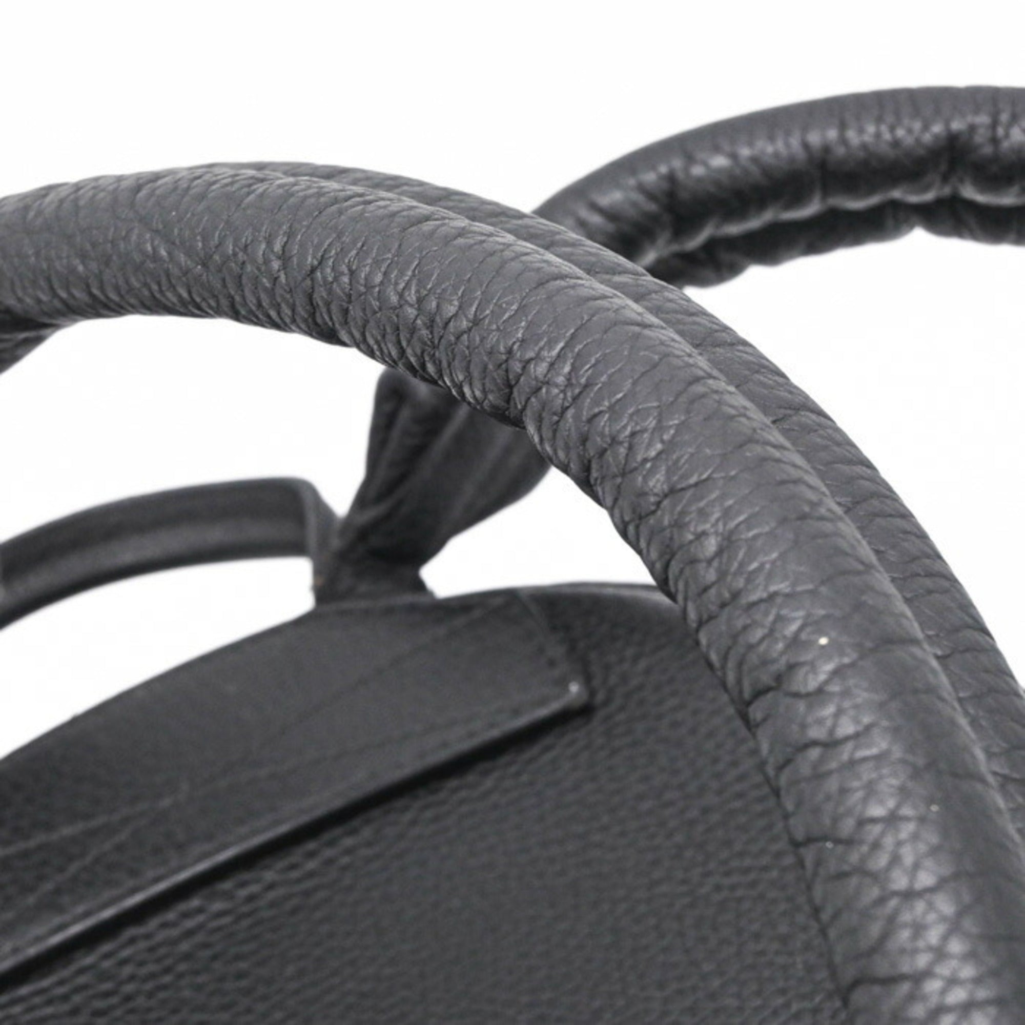 Louis Vuitton Black Leather Backpack (Pre-Owned)