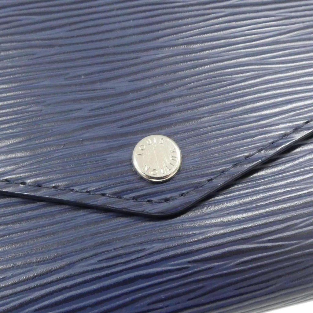 Louis Vuitton Indigo Leather Long Wallet (Bi-Fold) (Pre-Owned)