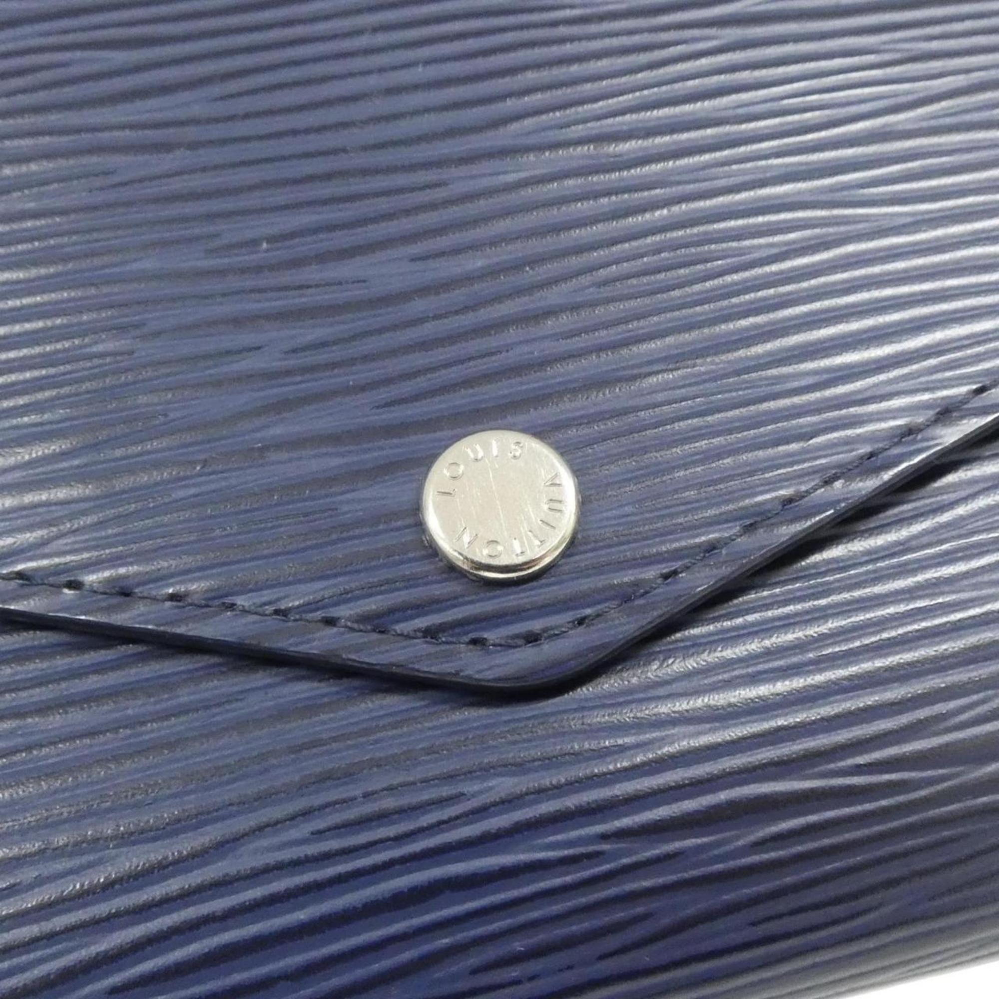 Louis Vuitton Indigo Leather Long Wallet (Bi-Fold) (Pre-Owned)