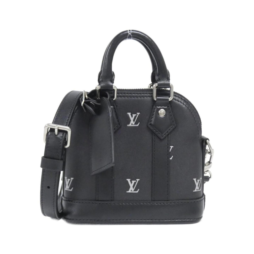 Louis Vuitton Black Leather Handbag (Pre-Owned)