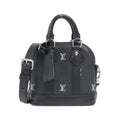 Louis Vuitton Black Leather Handbag (Pre-Owned)