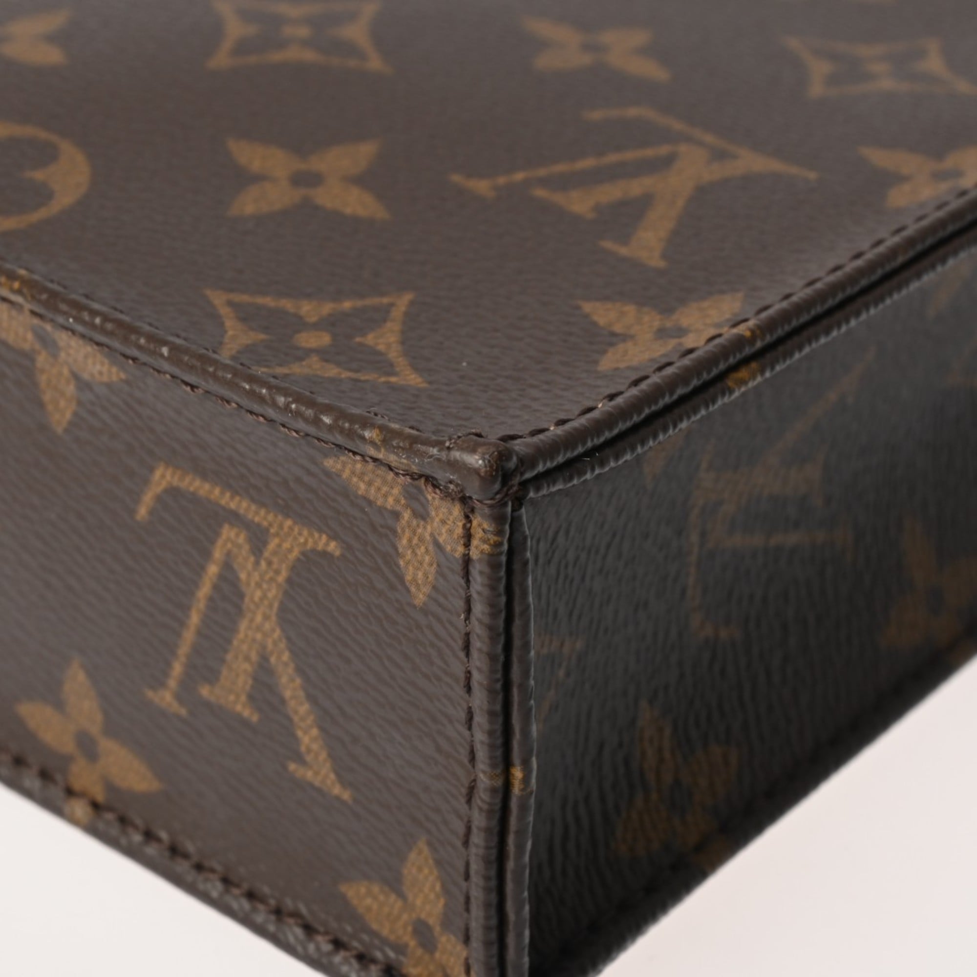 Louis Vuitton Brown Monogram Canvas Handbag (Pre-Owned)