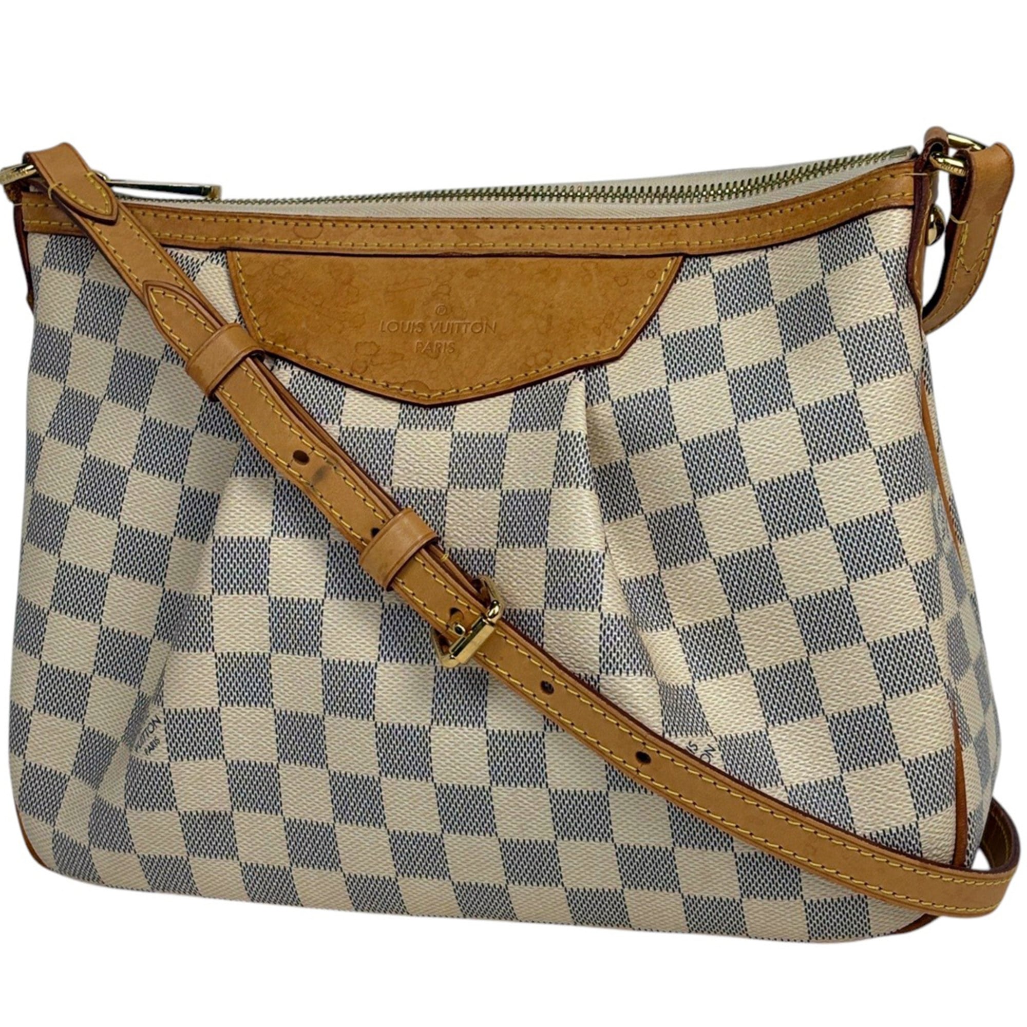 Louis Vuitton White Damier Azur Shoulder Bag (Pre-Owned)