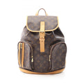 Louis Vuitton Brown Coated Canvas Leather Backpack (Pre-Owned)