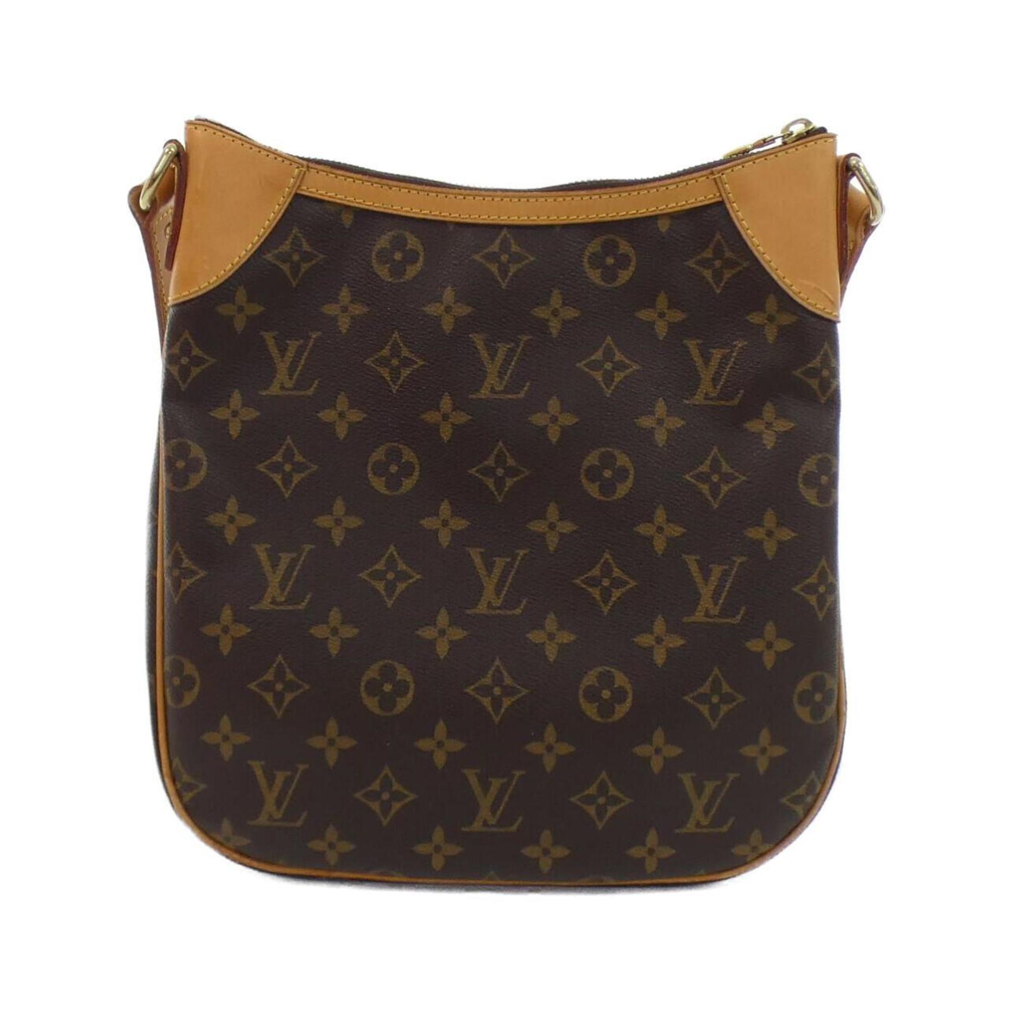 Louis Vuitton Dark Brown Marron Coated Canvas Shoulder Bag (Pre-Owned)