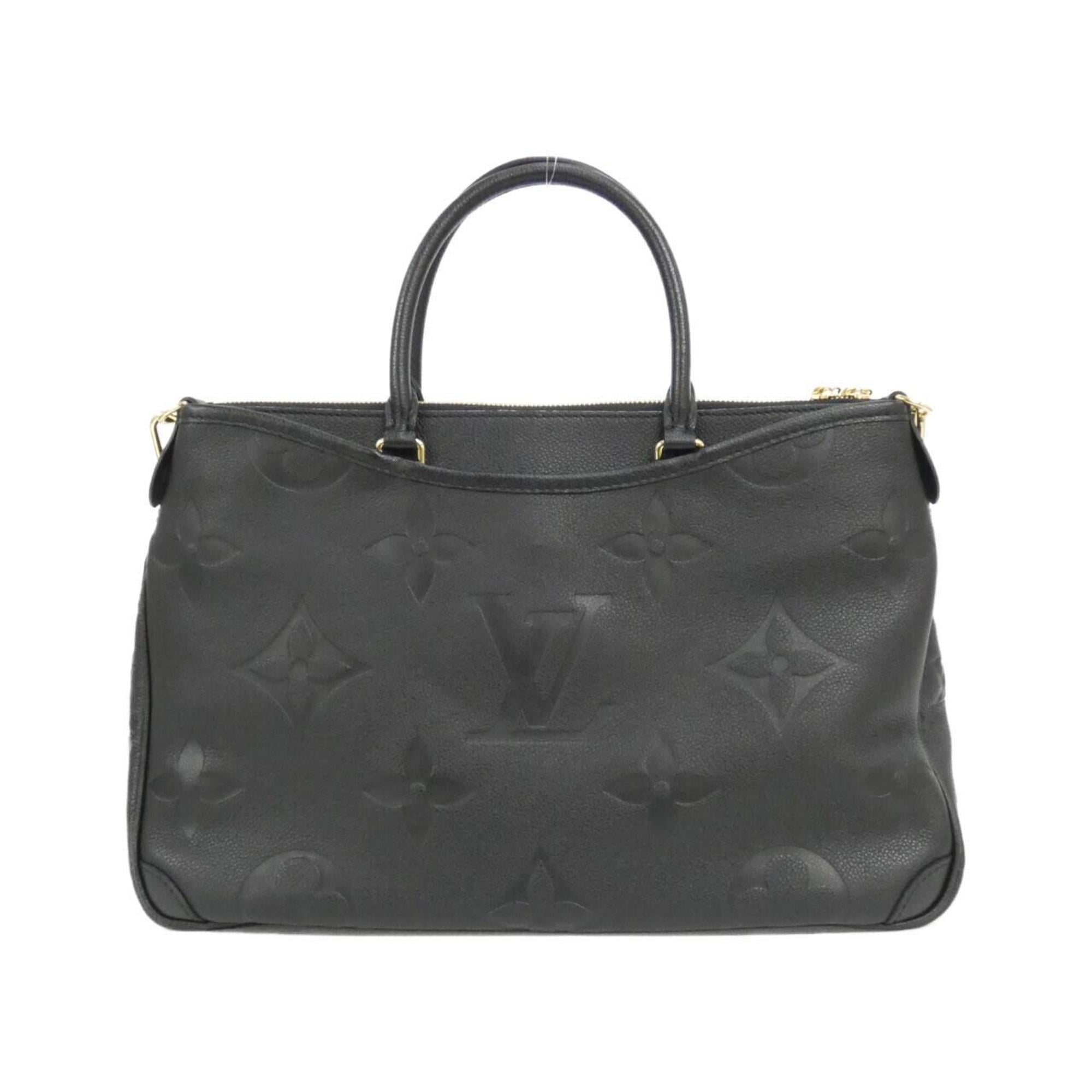 Louis Vuitton Black Leather Handbag (Pre-Owned)