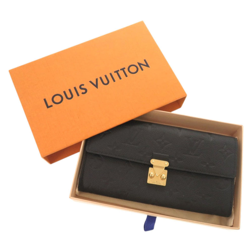 Louis Vuitton Monogram Empreinte Black Noir Monogram Empreinte Long Wallet (Bi-Fold) (Pre-Owned)