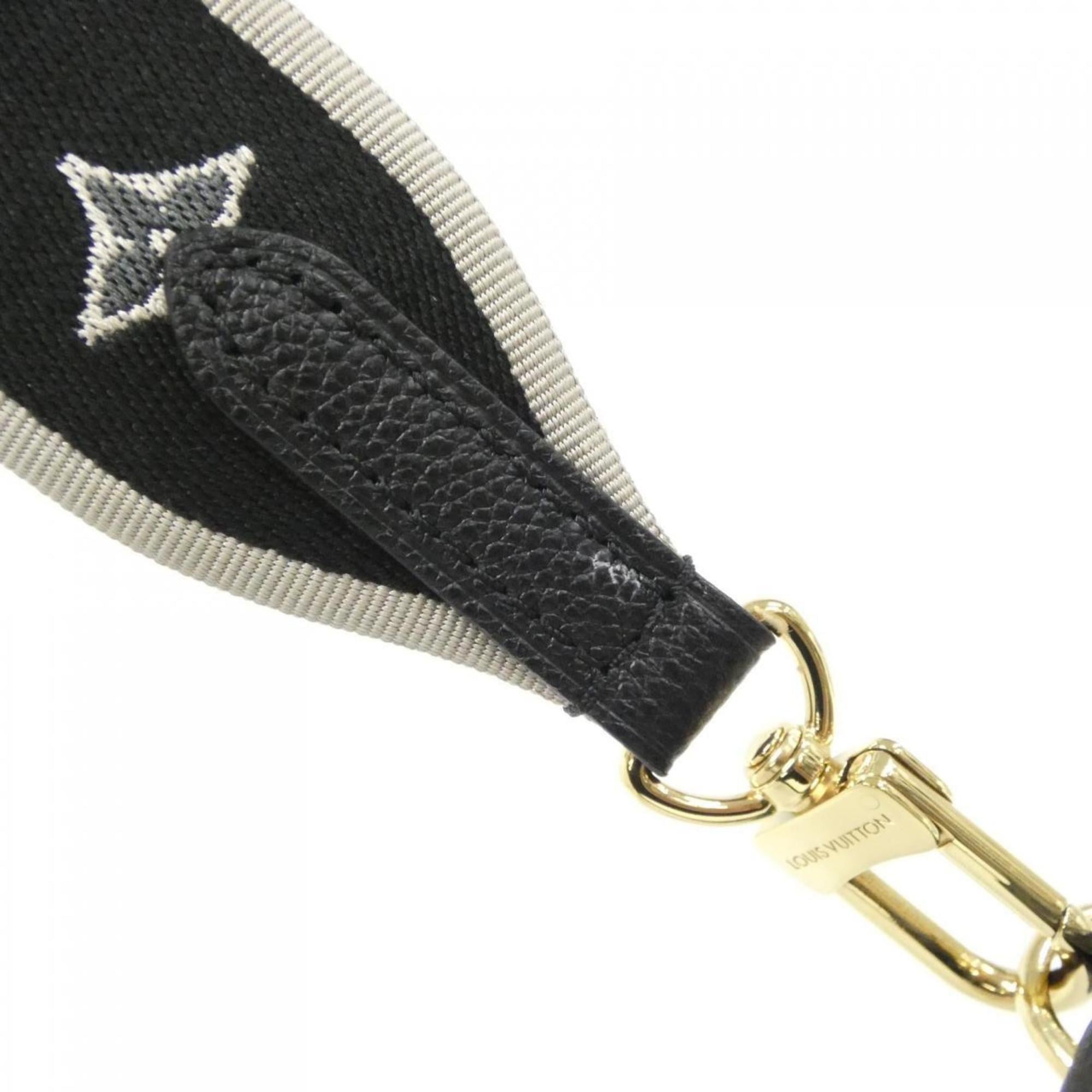 Louis Vuitton Bicolor Black Leather Shoulder Bag (Pre-Owned)