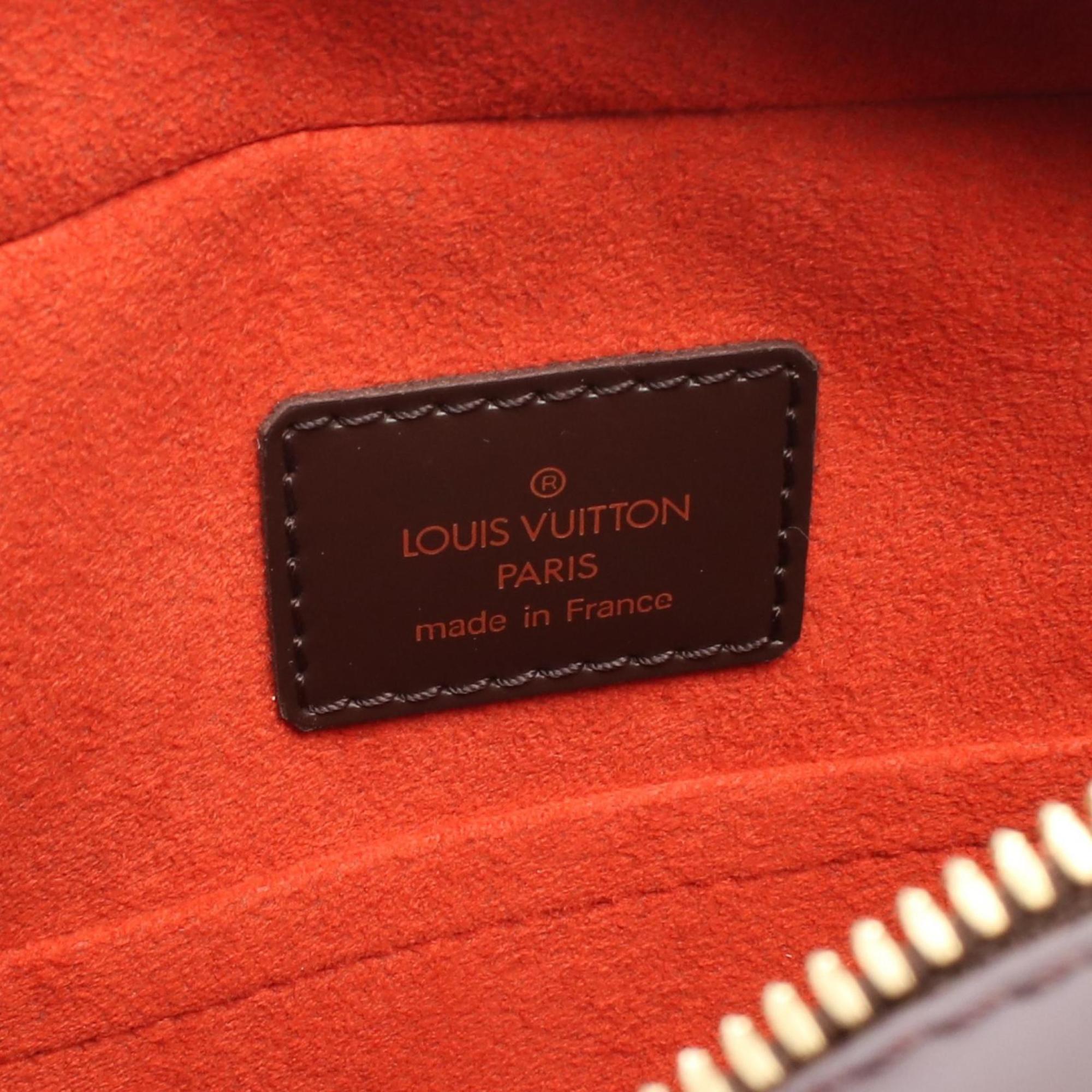 Louis Vuitton Brown Damier Canvas Pvc Leather Handbag (Pre-Owned)