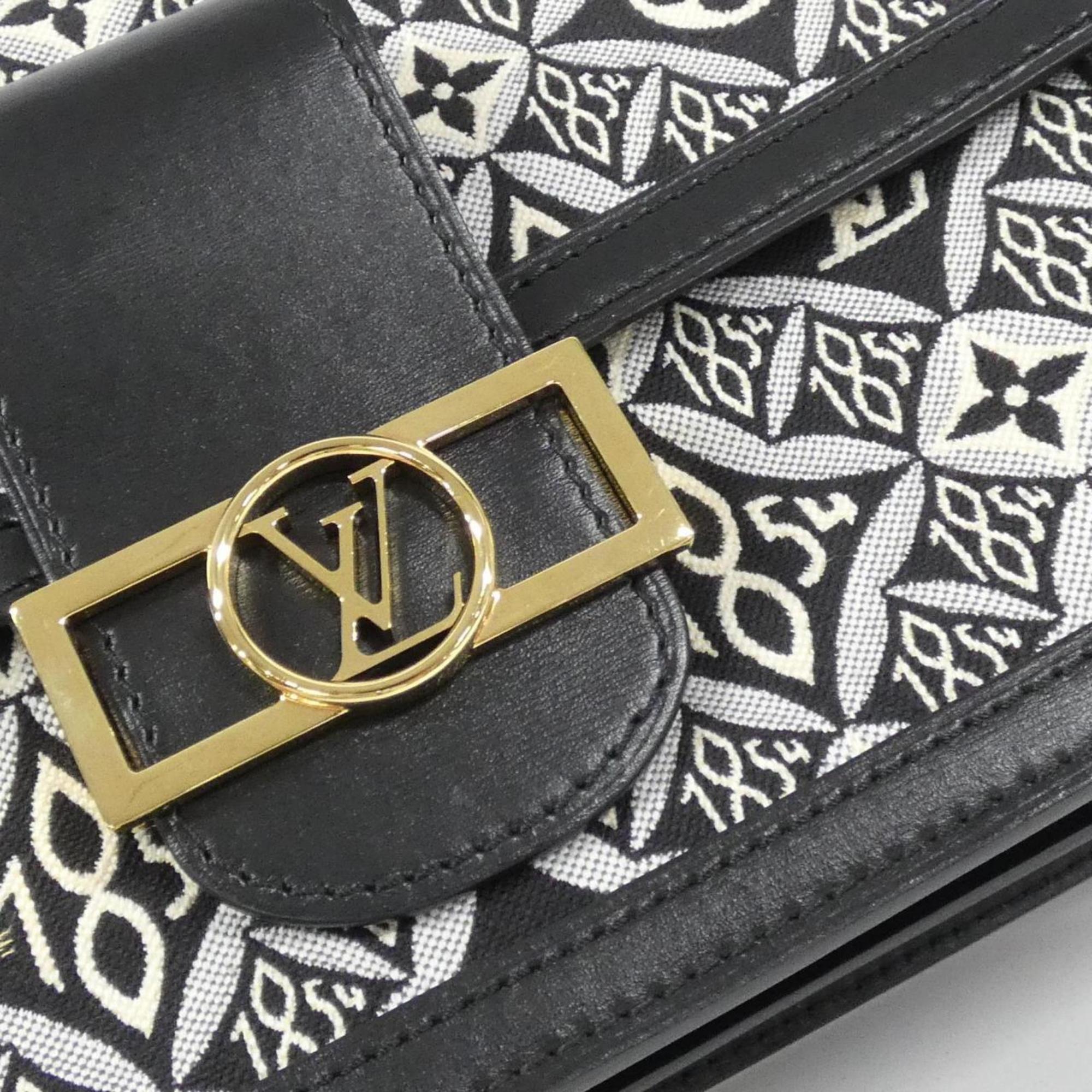 Louis Vuitton Gray Jacquard Shoulder Bag (Pre-Owned)