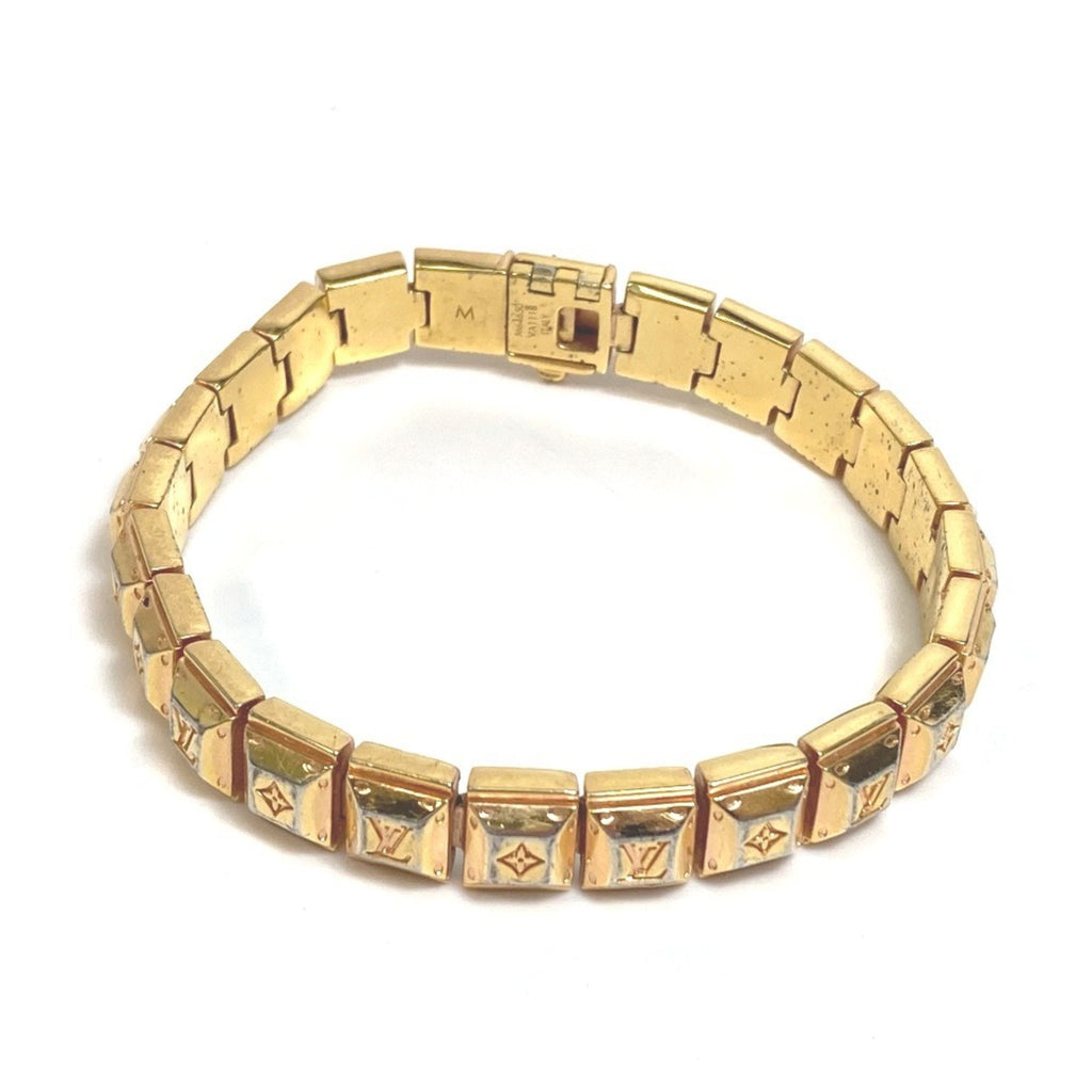 Louis Vuitton Gold Metal Tennis Bracelet (Pre-Owned)