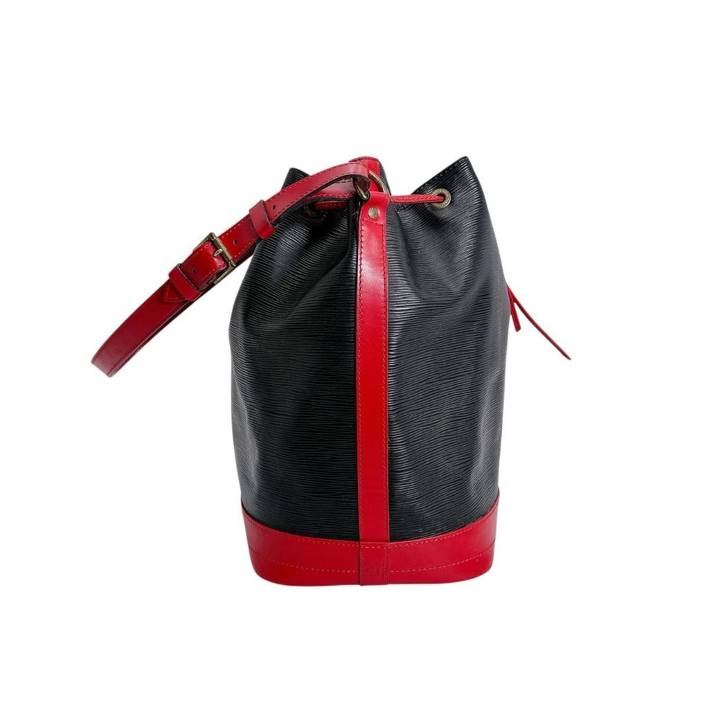 Louis Vuitton Black Castilian Red Noir Epi Leather Shoulder Bag (Pre-Owned)