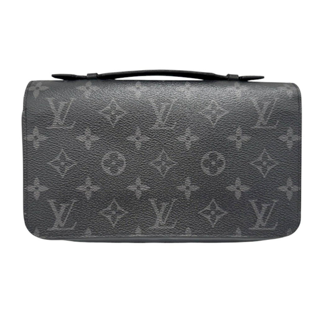Louis Vuitton Black Gray Monogram Eclipse Monogram Eclipse Long Wallet (Bi-Fold) (Pre-Owned)