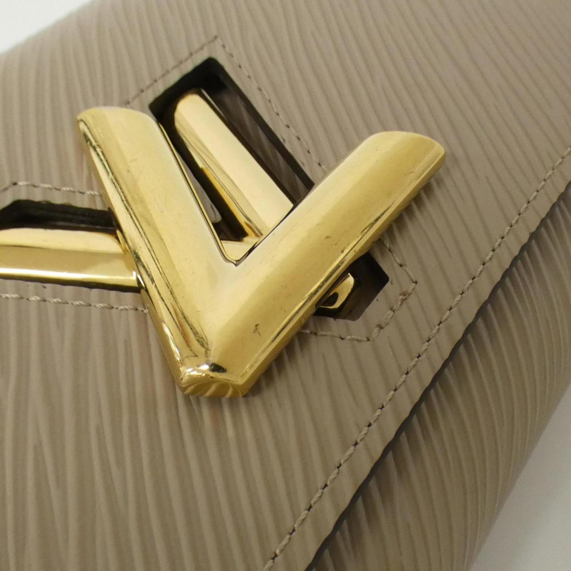 Louis Vuitton Beige Leather Long Wallet (Bi-Fold) (Pre-Owned)