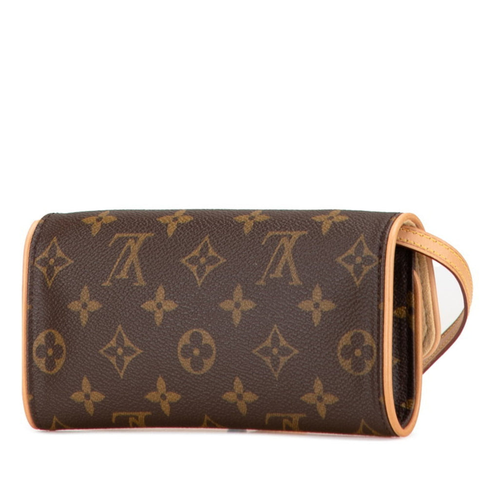 Louis Vuitton Monogram Brown Pvc Leather Pochette Shoulder Bag (Pre-Owned)