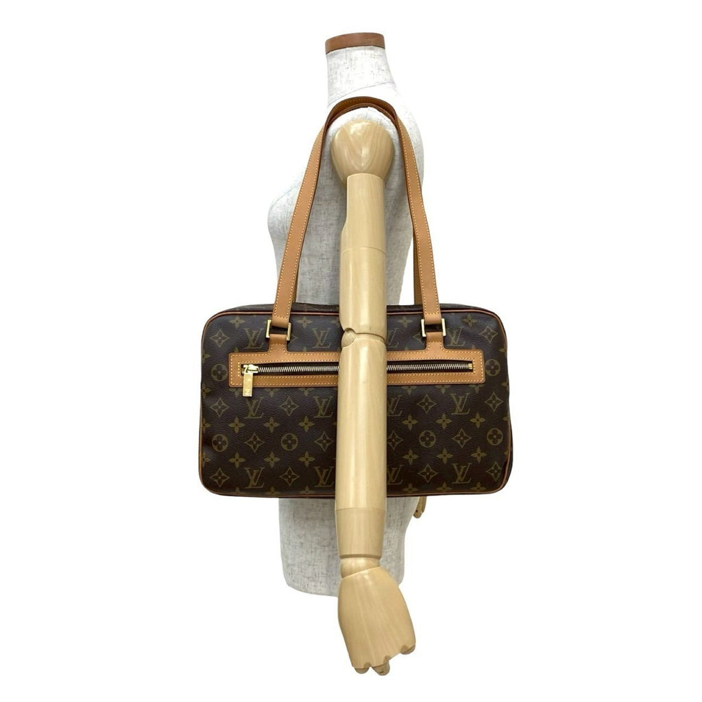 Louis Vuitton Brown Leather Pvc Boston Bag Shoulder Bag (Pre-Owned)