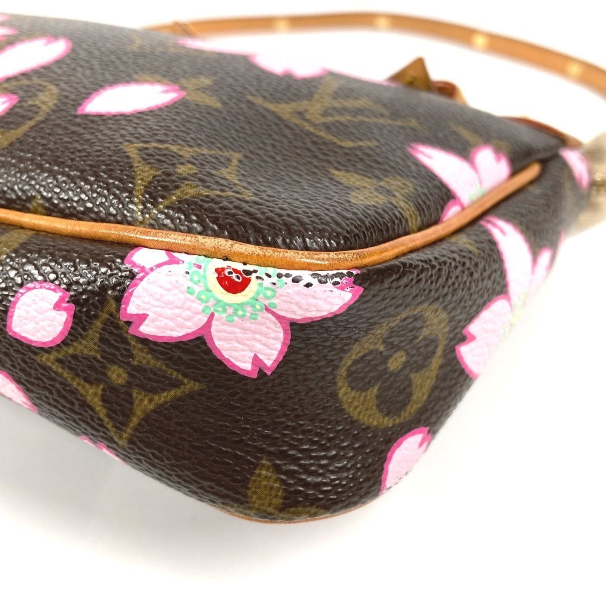 Louis Vuitton Monogram Cherry Blossom Brown Pink Monogram Handbag Shoulder Bag (Pre-Owned)